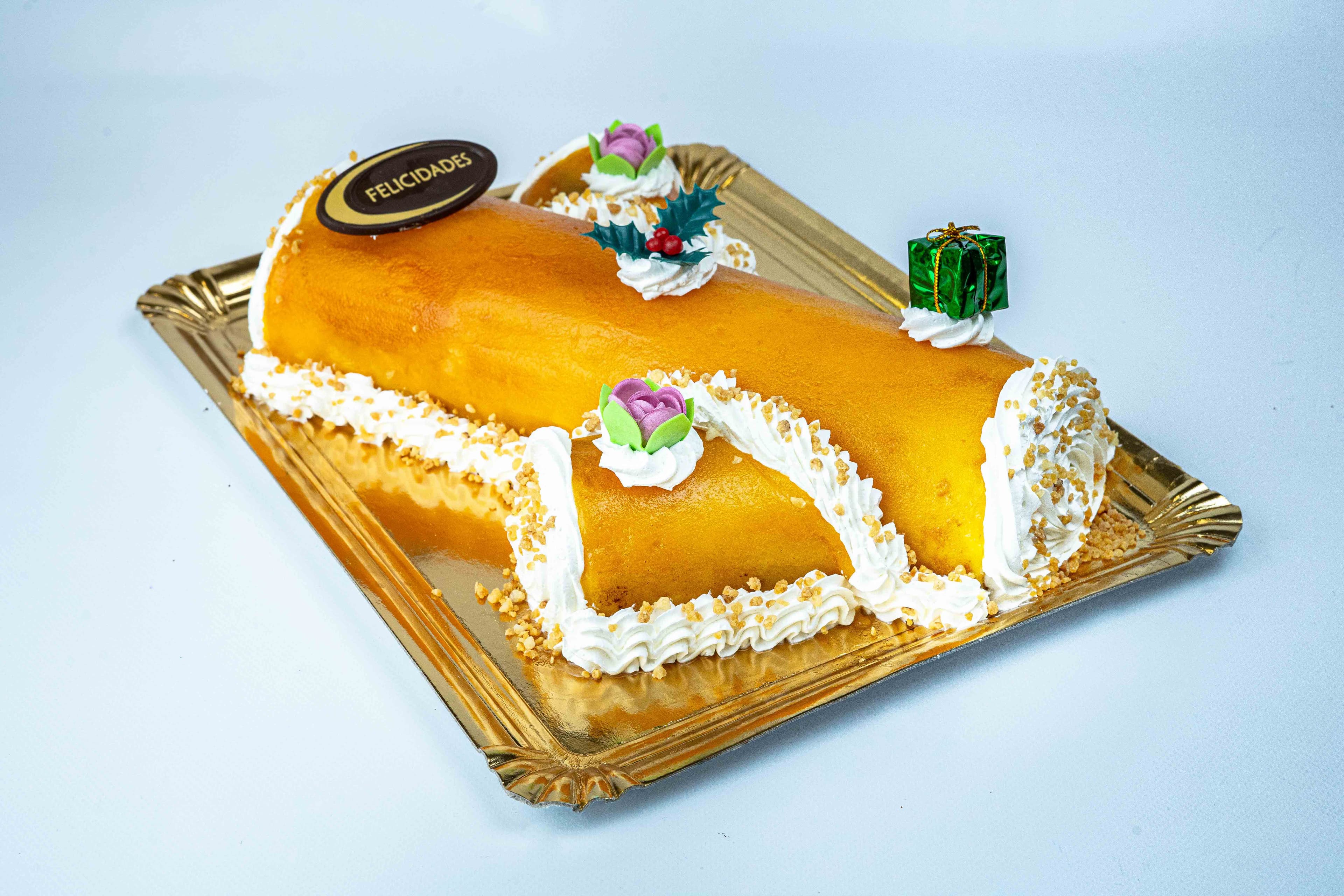 Tronco de Navidad de Yema